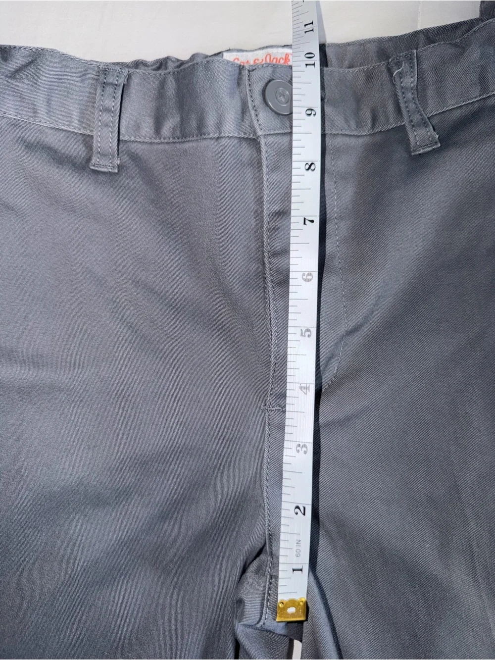 Cat & Jack Boys Gray Classic Straight Fit Pants - 14